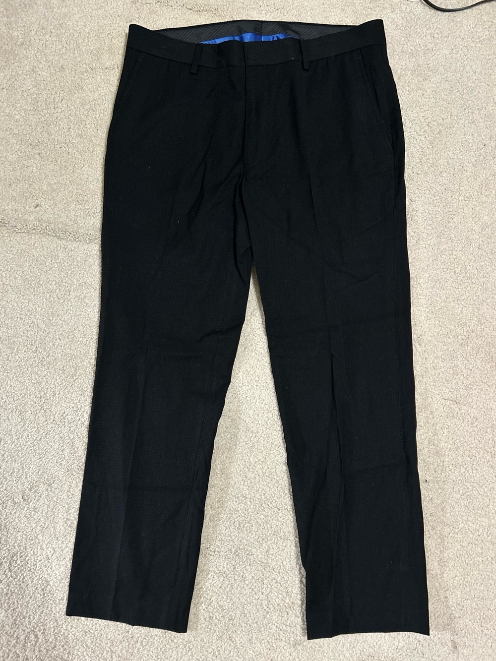 Classic Black Men's Dress Pants - Tailored Straight Fit